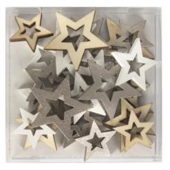 Streudeko - Sterne - Aus Holz - 24 Stück 5 Streudeko - Sterne - Aus Holz - 24 Stück -Geschäft Mit Allgemeiner Auswahl 189586 2