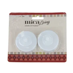 2 Jumbo LED Teelichte - Ca. 5,9 X 5 Cm