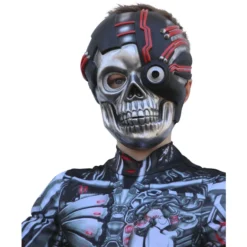 Kostüm - Skelett-Cyborg - Für Kinder - 2-teilig - Verschiedene Größen -Geschäft Mit Allgemeiner Auswahl 219970 219972 4