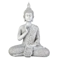 Buddha - Aus Polyresin - Ca. 15,5 X 9 X 20,5 Cm