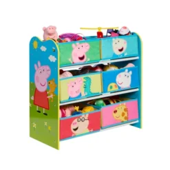 Peppa Wutz - Regal Mit 6 Boxen -Geschäft Mit Allgemeiner Auswahl 229602 5013138672624 pep regalpeppapig 1
