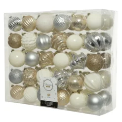 Christbaumkugeln - Bright Luxury - Ø = Ca. 7 Cm - 60 Stück