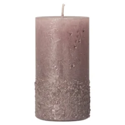 Stumpenkerze - Calla - Ca. 7 X 14 Cm - Altrosa