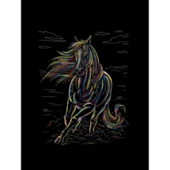 Besttoy - Kratzbild Pferd Am Strand