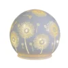 LED Kugel - Pusteblumen - Aus Glas - Ca. 12 X 11 Cm