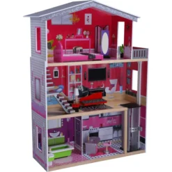 Besttoy - Puppenhaus Mit Möbeln - Ca. 115 X 82,5 X 32 Cm