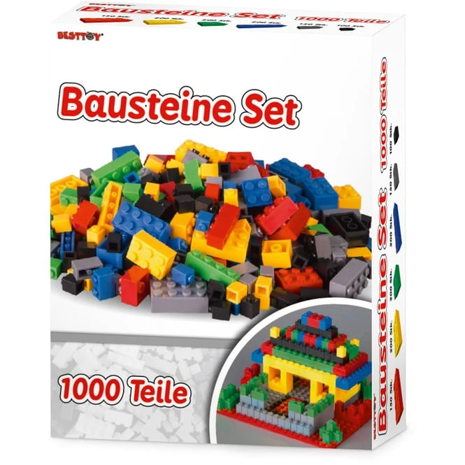 Besttoy - Mittelgroße Bausteine Box - 1000 Teile 4 Besttoy - Mittelgroße Bausteine Box - 1000 Teile – Bild 4